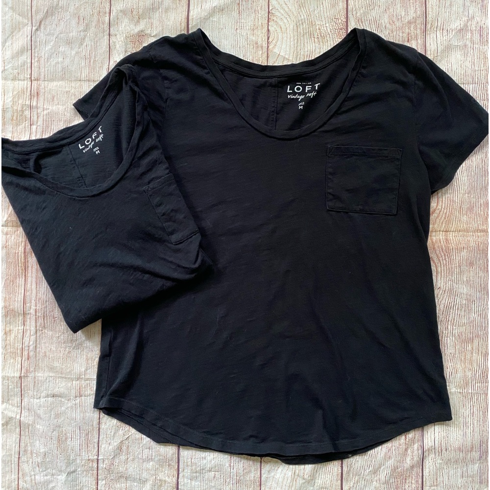 LOFT Vintage Soft Pocket Tee (Lot of 2)